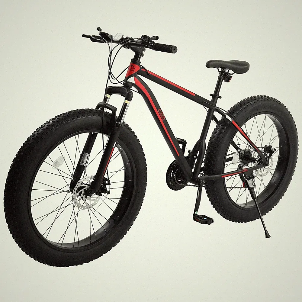 26'' Fat Tire MTB Bike Shimano 21 Speed Mountain Bicycle Disc Brake Adult Youth