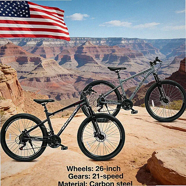 26 Inch MTB 21-Speed Disc Brakes Durable All-Terrain Off-Road Adventure