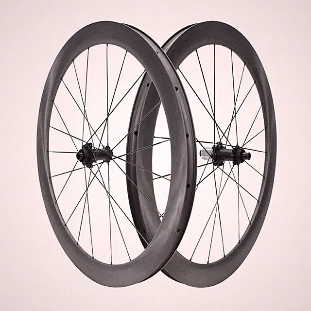 700c Carbon Fiber Disc Brake Bicycle Wheelset for Gravel Road Crosscountry Bikes