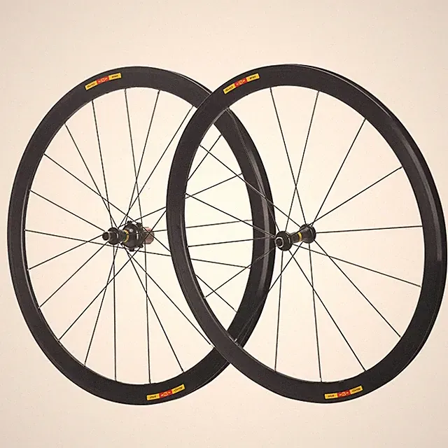 700C Road Bike Wheelset 40mm Depth 16/21H V Brake Ultra Light Bicycle Wheels