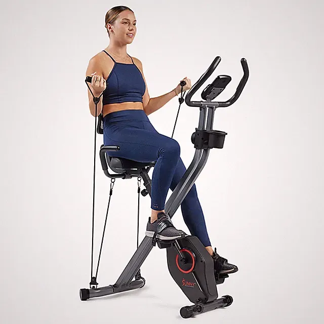 Foldable Magnetic Recumbent Exercise Bike LCD Monitor 300LB Capacity Home Gym