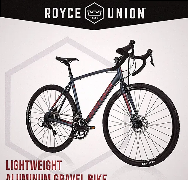 Royce Union Men's' Gravel Bike 27.5" or 700c Wheels, Lightweight Aluminum NEW