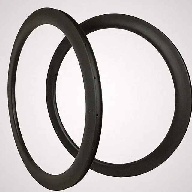 Super Light 700c Carbon Fiber Road Bike Rim Asymmetric Bicycle Rims Tubeless